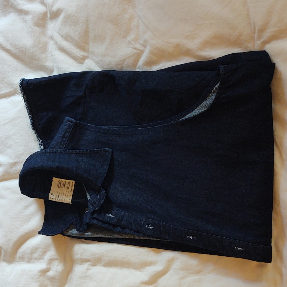 State the Label Denim Smock Vest
